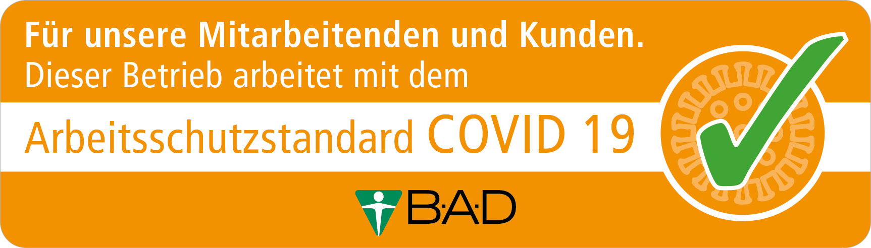 BAD-Siegel Arbeitsschutzstandard Covid-19